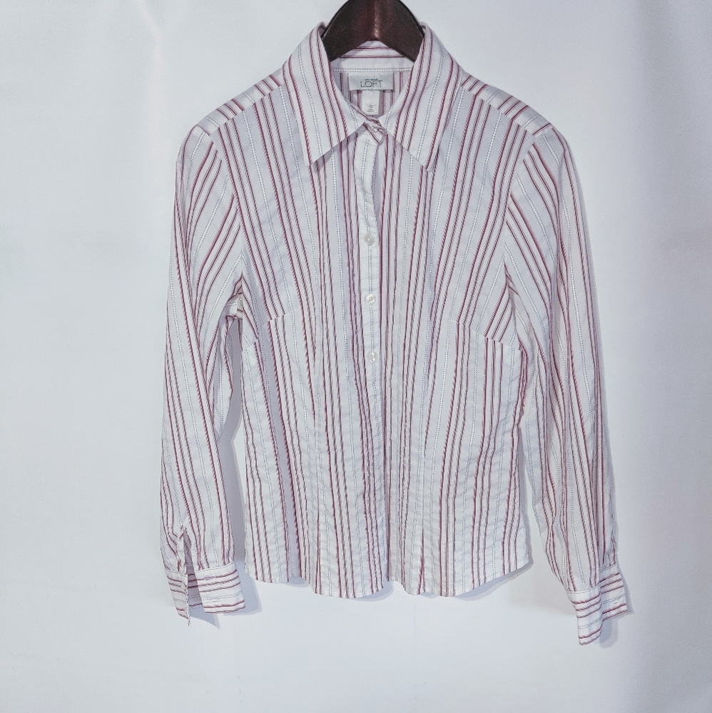 Ann Taylor Loft  Button Shirt Size 10